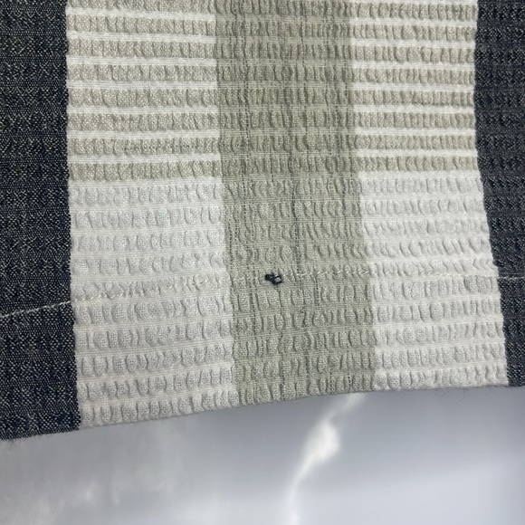 VINTAGE 90’S KAREN HART- CREAM, WHITE & BLACK  STRETCHY TANK TOP SIZE MEDIUM - Picture 7 of 10